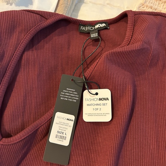 Cardi B Deep Red Jumpsuits Collection Bundle 🆕 - Picture 13 of 16